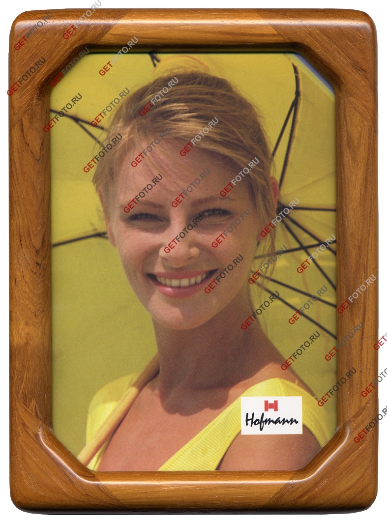 Деревянная фоторамка для фото 10х15, КРИСТАЛЛ.