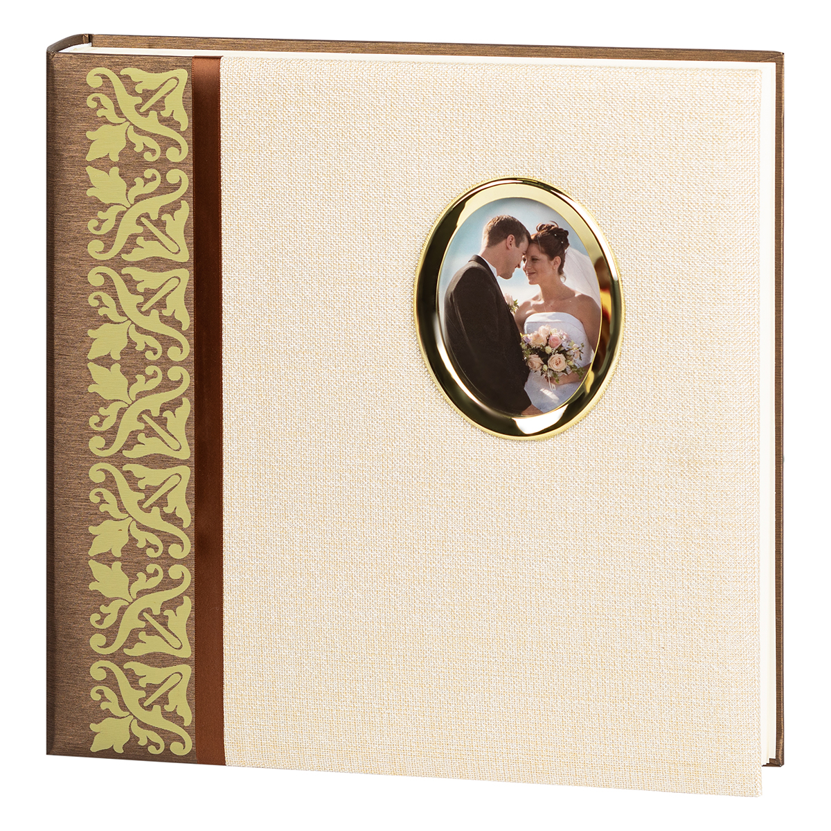 Фотоальбом с магнитными листами 29х31, 60 страниц (30 листов), золотая нить GF 3192