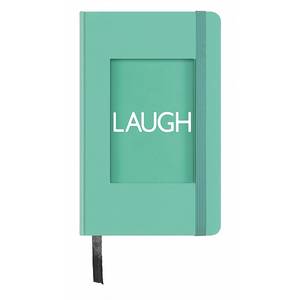 Фотоблокнот, блокнот для записей с рамкой для фото 8х10 на обложке, LAUGH, зеленый