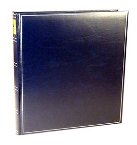 Фотоальбом с бумажными листами 26,5х29,5 см, 60 страниц (30 листов), GENERAL, синий
