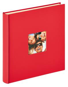 Фотоальбом, альбом с магнитными листами 30х32, 50 страниц (25 листов), РАДОСТЬ, красный