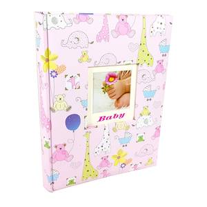 Детский фотоальбом, альбом для фотографий 10х15, 200 фото, BABY TOYS, розовый