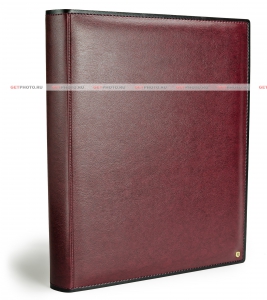 Фотоальбом с белыми бумажными листами 32х42 см, 80 страниц (40 листов), GRAND, бордовый