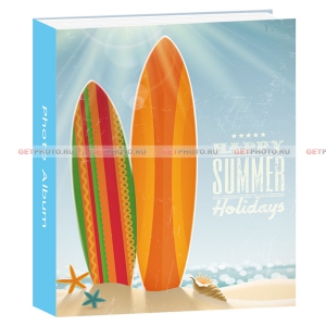 Фотоальбом, альбом для фотографий 10х15, 200 фото, СЕРФИНГ, happy summer holidays
