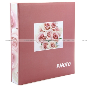 Фотоальбом, альбом с магнитными листами, 100 страниц (50 листов) 23х28, PINK FLOWER